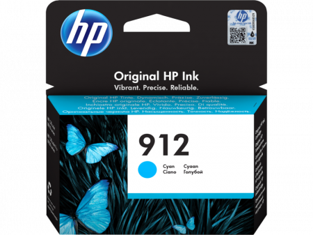 Cartuse de cerneala - HP 912 Cyan Original Ink Cartridge, pt. OfficeJet 8013/8023, cap. 315 pag