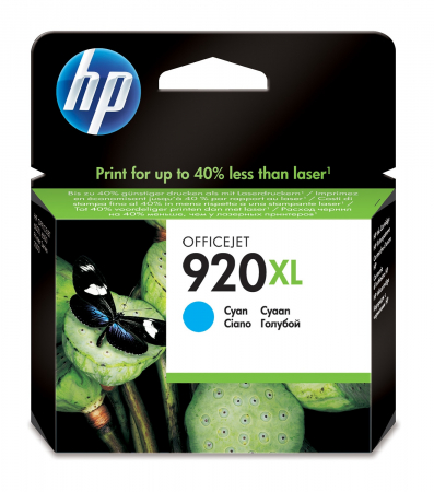 Cartuse de cerneala - HP 920XL Cyan Officejet Ink Cartridge