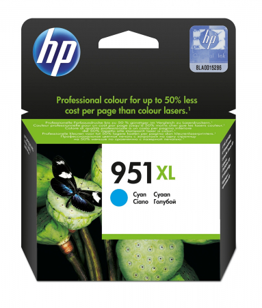 Cartuse de cerneala - HP 951XL Cyan Officejet Ink Cartridge