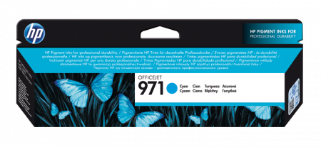 Cartuse de cerneala - HP 971 Cyan Original Ink Cartridge (~2.5k)