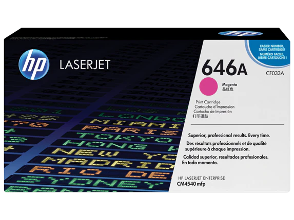 Cartuse toner - HP 646A - Color LaserJet CM4540 Magenta Print Cartridge (12.500 pag)