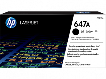 Cartuse toner - HP Color LaserJet 647A - CP4525/CM4540 Black Print Cartridge (8.500 pag)