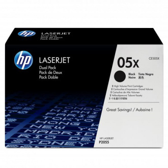 Cartuse toner - HP LaserJet 05X - CE505X Dual Pack Black Print Cartridges (2 x 6.5k pag)