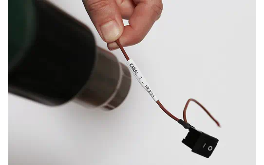 HSE211 5.8mm Black on White Heat Shrink Tube [3]