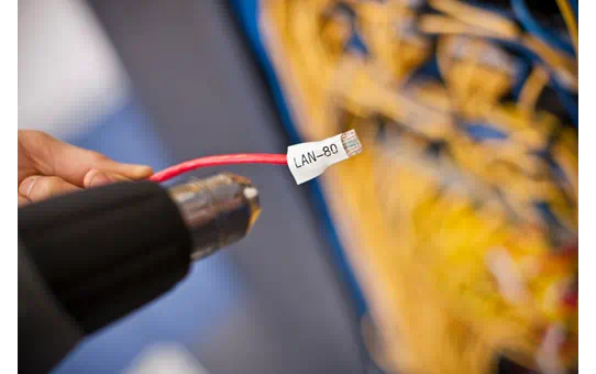 HSE251 23.6mm Black on White Heat Shrink Tube [3]