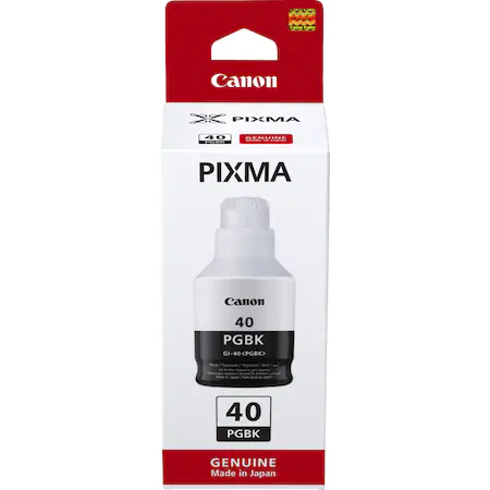 INK GI-40PGBK, Black Ink Bottle for G6040, G5040, GM2040; 6.000 pag