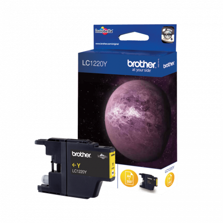 LC1220Y - Yellow Ink Cartridge (300 Copies)for DCP-J525W/DCP-J725DW/DCP-J925DW/MFC-J430W/MFC-J625DW