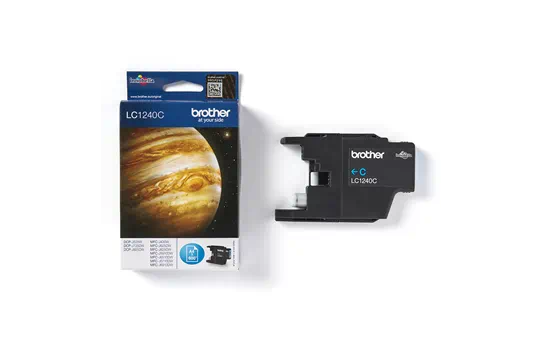 LC1240C - Cyan Ink Cartridge (600 Copies) for DCP-J525W/DCP-J725DW/MFC-J430W/MFC-J625DW,MFC-J5910DW/MFC-J6510DW/MFC-J6910DW [1]