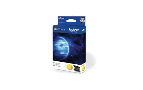 LC1280XLY - High Yield Yellow Ink Cartridge (1200 Copies) for MFC-J5910DW/MFC-J6510DW/MFC-J6910DW [1]