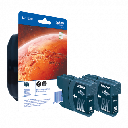 Cartuse de cerneala - LC1100HYBKBP2 Set cartuse cerneala Brother Black x2 LC1100HYBKBP2