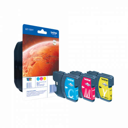 Cartuse de cerneala - LC1100HYRBWBP Set cartuse cerneala Brother C+M+Y LC1100HYRBWBP