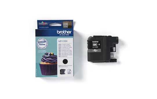 LC123BK, Ink Cartridge Black, for MFC-J4410DW/MFC-J6520DW/MFC-J470DW (600 pagini) [1]
