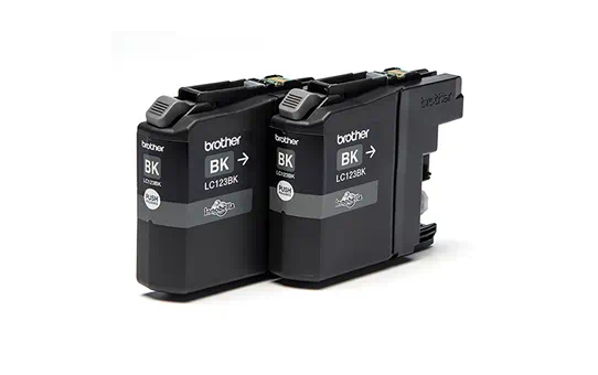 LC123BKBP2 twin pack for MFC-J4110DW/MFC-J4410DW/MFC-J4510DW/MFC-J4610DW BLACK [2]