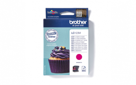 Cartuse de cerneala - LC123M, Ink Cartridge Magenta for MFC-J4410DW/MFC-J470DW/mfc-J6520DW (600 pagini)