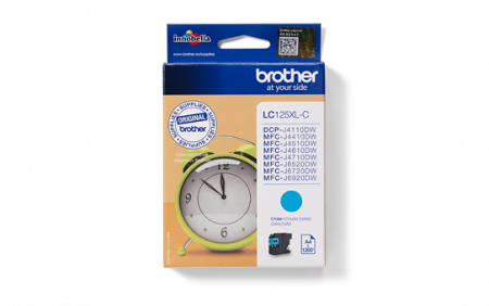 Cartuse de cerneala - LC125XLC, High Yield Cyan Ink Cartridge for MFC-J4410DW/MFC-J6920DW/MFC-4110DW (1200 pagini)