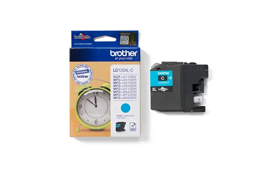 LC125XLC, High Yield Cyan Ink Cartridge for MFC-J4410DW/MFC-J6920DW/MFC-4110DW (1200 pagini) [1]