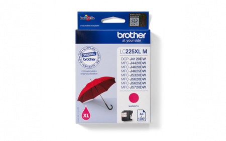 Cartuse de cerneala - LC225XLM, Ink Cartridge Magenta for DCP-J4120DW/MFC-J4420DW/MFC-J4620DW/MFC-J5320DW/MFC-J5620DW/MFC-J5720DW (1200 pagini)