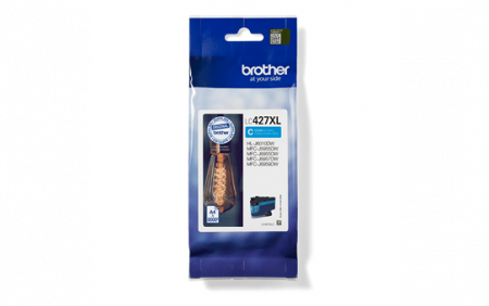 Cartuse de cerneala - LC427XLC, Ink Cartridge HC Cyan for  MFC-J5955DW/MFC-J6955DW/MFC-J6957DW/HL-J6010DW (5.000 pagini)