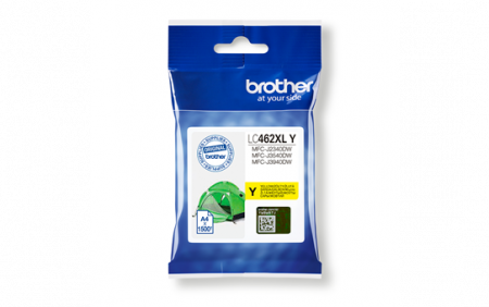 LC462XLY, Ink Cartridge HC Yellow for MFC-J2340DW/MFC-J3540DW/MFC-J3940DW (1.500 pagini)