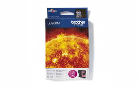 Cartuse de cerneala - LC980M Magenta ink. Pt.Brother DCP-145C/165C/195C/365CN/375CW, MFC-250C/290C/295C