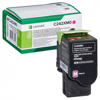 Cartuse toner - Lexmark C242XM0 Magenta Extra High Yield Return Programme Toner Cartridge 3,500 pages pt. C2425dw / C2535dw / MC2425adw / MC2535adwe / MC2640adwe