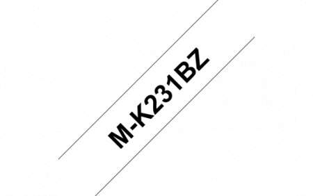 Benzi pentru etichete - MK231BZ 12mm BLACK ON WHITE TAPE