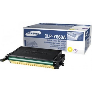 Cartuse toner - Samsung CLP-Y660A Yellow Toner Cartridge, CLP-610/660, CLX-6200/6210/6240 - 2,000 pag