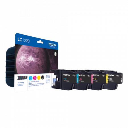 Set cartuse cerneala Brother B+C+M+Y LC1220VALBP