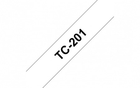 Benzi pentru etichete - TC201 12mm BLACK ON WHITE TAPE