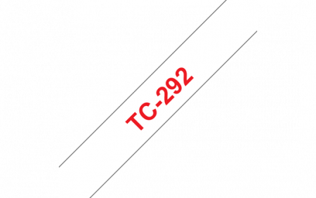 Benzi pentru etichete - TC292 9mm RED ON WHITE TAPE
