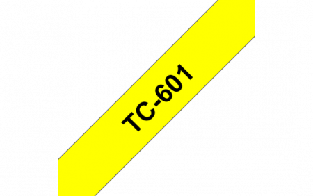 Benzi pentru etichete - TC601 12mm BLACK ON YELLOW TAPE