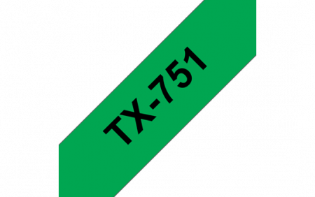 Benzi pentru etichete - TX751 24mm BLACK ON GREEN TAPE
