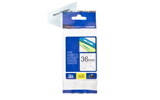 TZE161 36mm BLACK ON CLEAR [2]