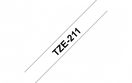 Benzi pentru etichete - TZE211 6mm BLACK ON WHITE