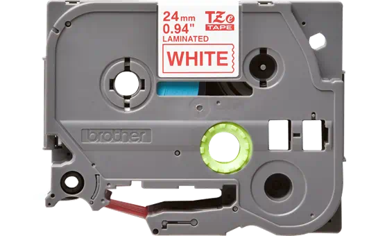 TZE252 24mm RED ON WHITE [1]