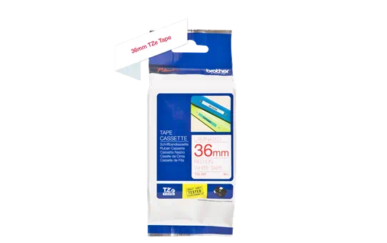 TZE262 36mm RED ON WHITE [2]