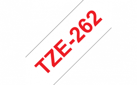 Benzi pentru etichete - TZE262 36mm RED ON WHITE