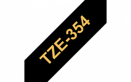 Benzi pentru etichete - TZE354 24mm GOLD ON BLACK