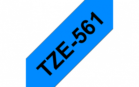 Benzi pentru etichete - TZE561 36mm BLACK ON BLUE