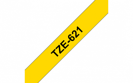 Benzi pentru etichete - TZE621 9mm BLACK ON YELLOW