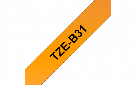 Benzi pentru etichete - TZEB31 12mm BLACK ON FLUO. ORANGE