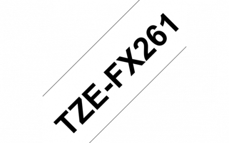 Benzi pentru etichete - TZEFX261 36mm BLACK  ON WHITE FLEXIBLE ID