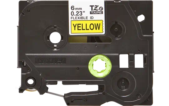 TZEFX611 6mm BLACK  ON YELLOW FLEXIBLE ID [1]