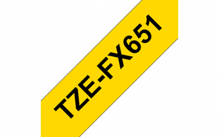 TZEFX651 24mm BLACK  ON YELLOW FLEXIBLE ID [0]