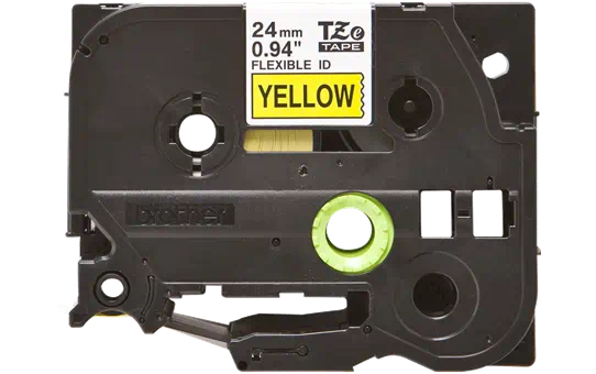 TZEFX651 24mm BLACK  ON YELLOW FLEXIBLE ID [1]