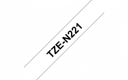 Benzi pentru etichete - TZEN221 9mm BLACK  ON WHITE  NON LAMINATED