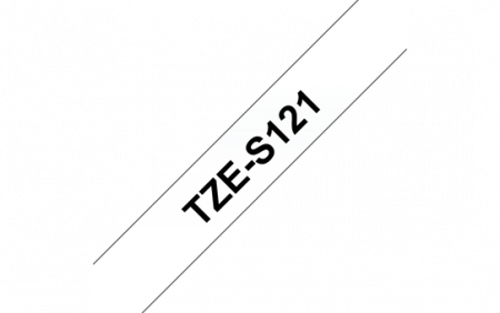 Benzi pentru etichete - TZES121 9mm BLACK  ON CLEAR ADHESIVE TAPE