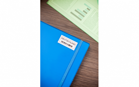 TZES241 18mm BLACK  ON WHITE ADHESIVE TAPE [3]