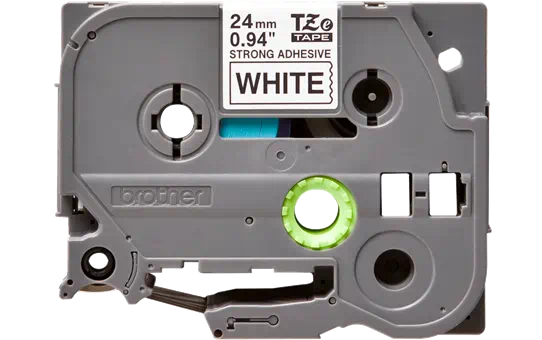 TZES251 24mm BLACK  ON WHITE ADHESIVE TAPE [1]