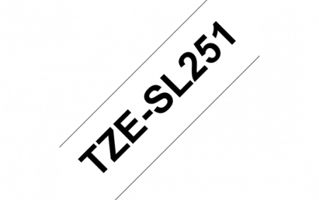 Benzi pentru etichete - TZESL251 24mm BLACK  ON WHITE TAPE